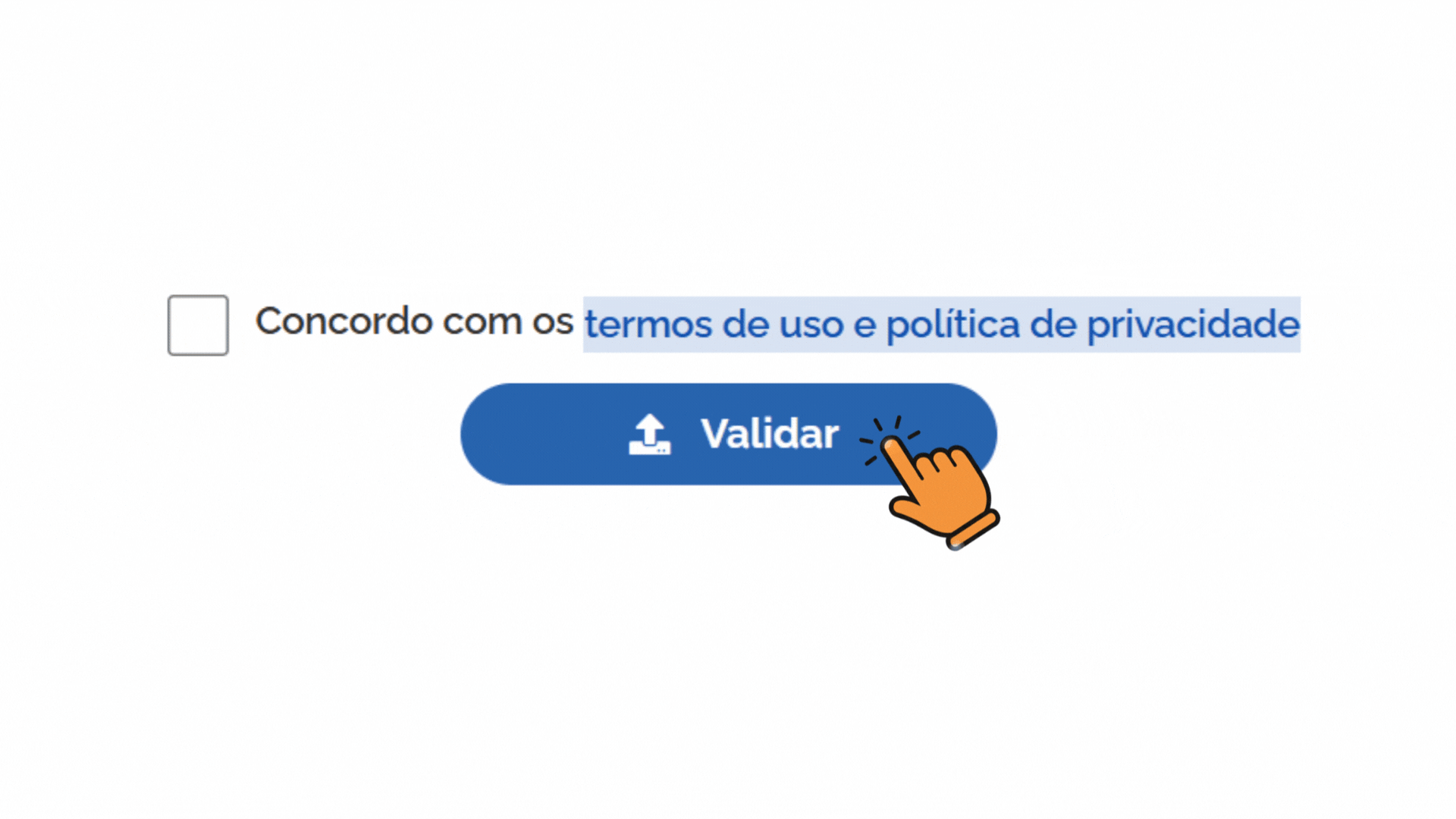 Exemplo de confirmação de autenticidade